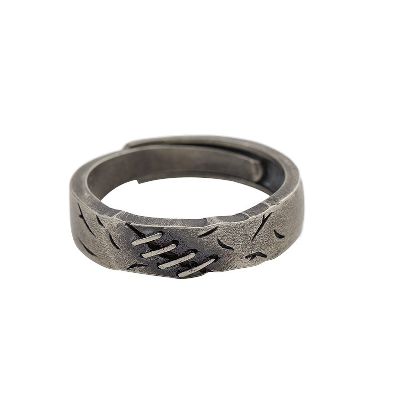 Song Scar Vintage Couple Sier Plated Rings