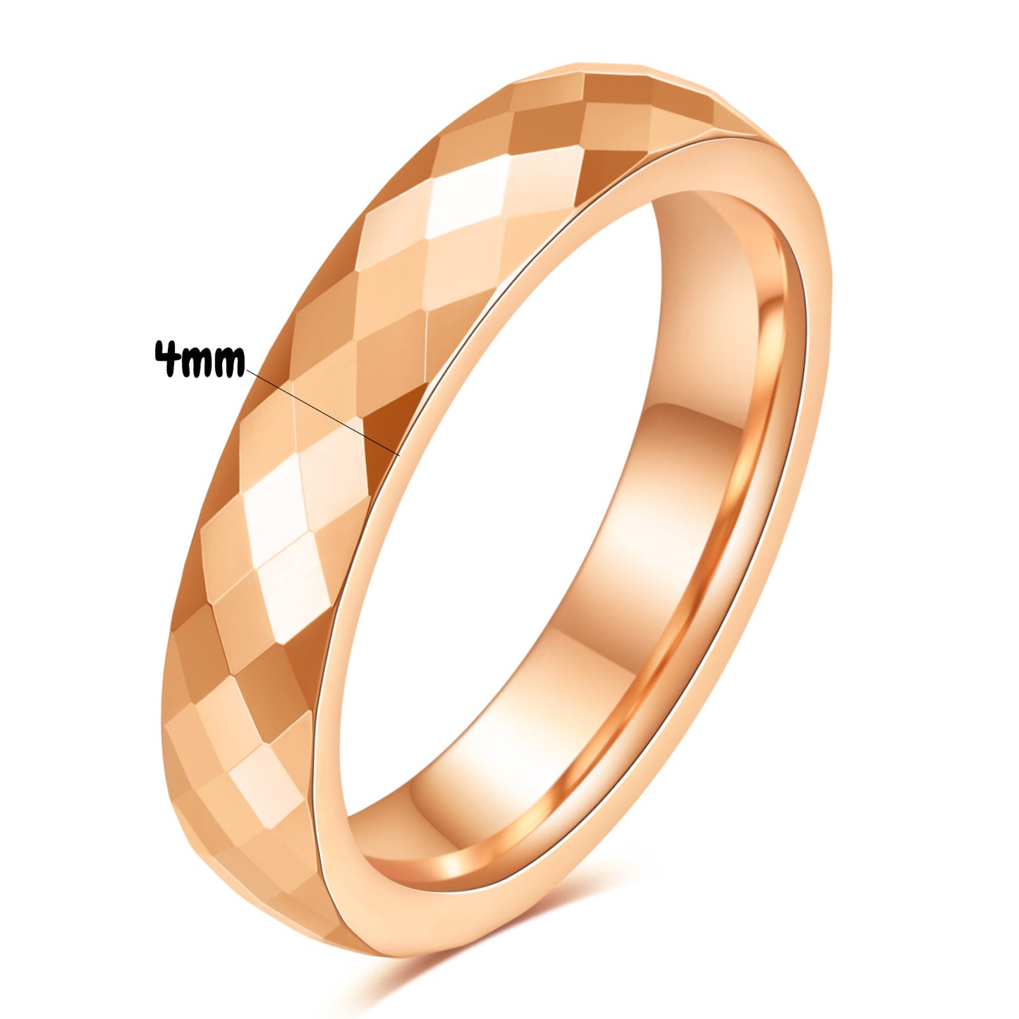 Innovative Tungsten Color Gradient Stainless Steel Rings