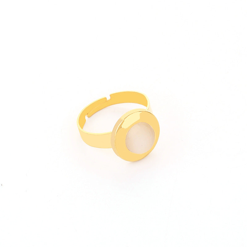 Women's Fashion Simple Stainless Steel Open Geometric Rings