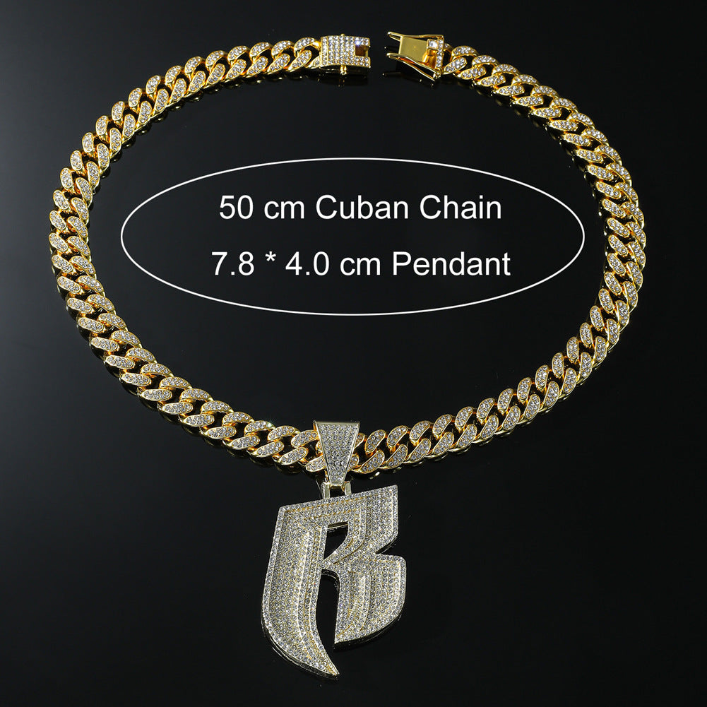 Men's Letter Punk Cuban Link Chain Accessories Necklaces