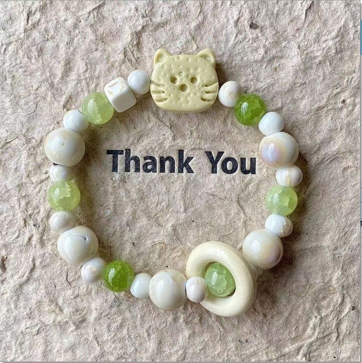 Colored Series Ceramic Beaded Female Girly Bracelets