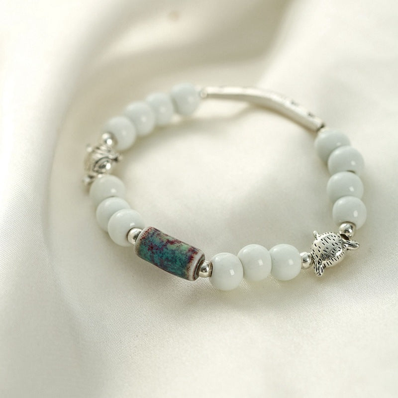 Ornament Woven Female Antique Ethnic Style Bracelets