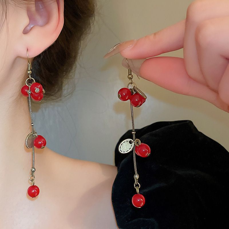 Needle Transparent Resin Geometric Simple High Earrings
