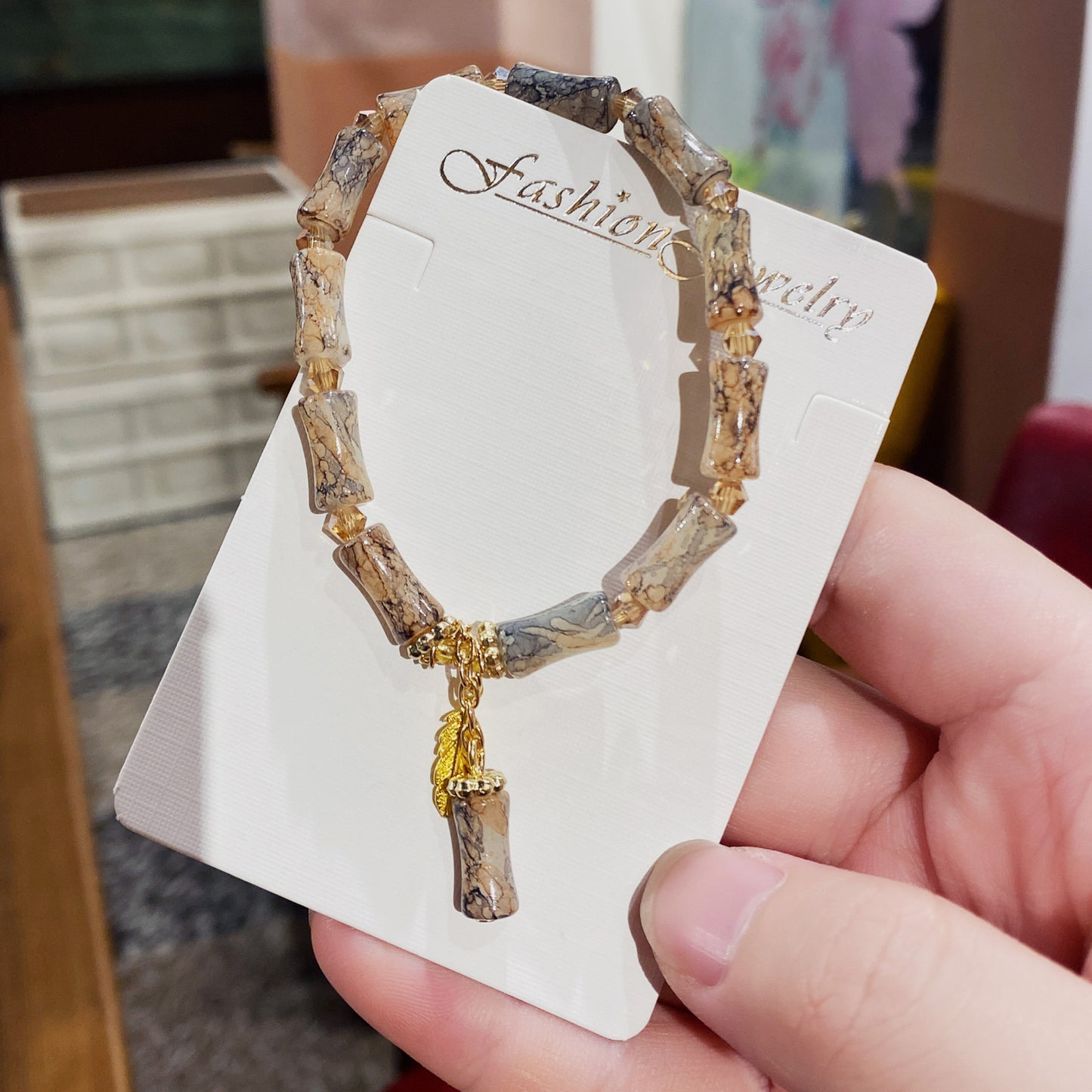 Scenic Spot Gift Box Colored Glaze Bracelets