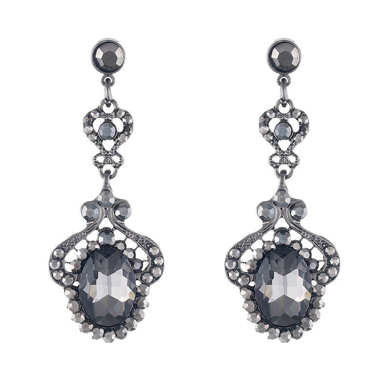Vintage Exaggerated Long Bridal Wedding Water Earrings