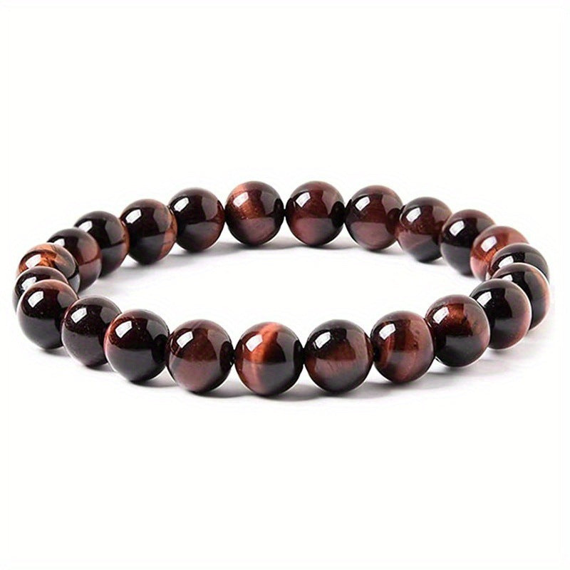 Men's Tigereye Beaded Ornament Haematite Obsidian White-barked Bracelets