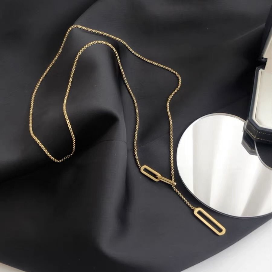 Fashion Chain Sweater Long Adjustable Tassel Necklaces