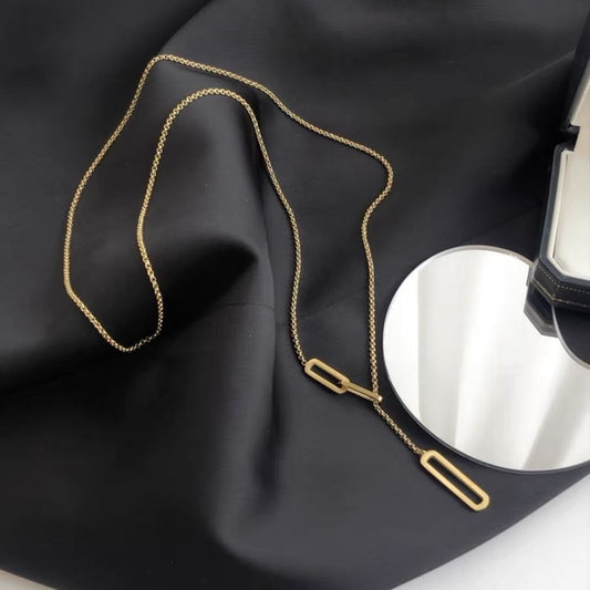 Fashion Chain Sweater Long Adjustable Tassel Necklaces