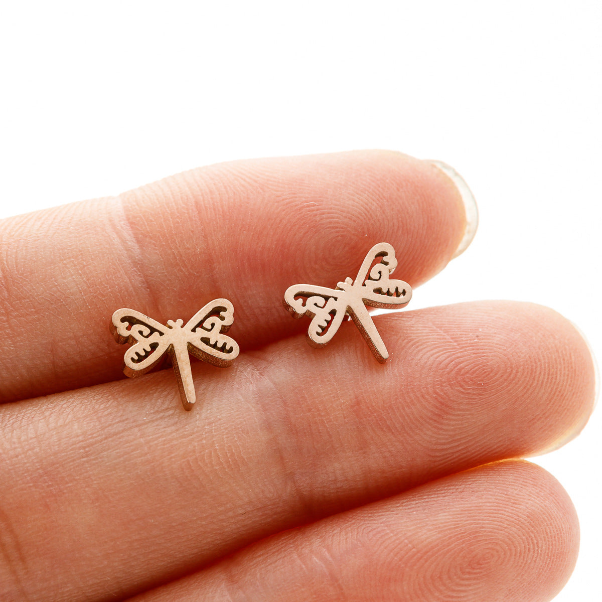 Steel Mini Niche Dragonfly Sweet Ear Rings