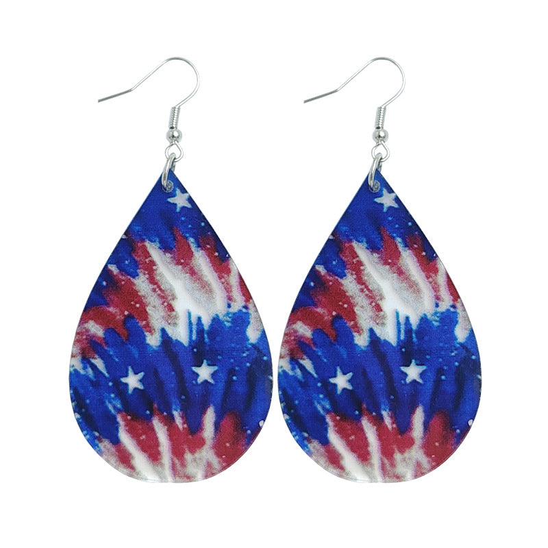 Star Stripes Elements Independence Day Leather Rings