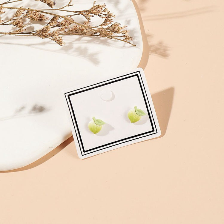 Ornament Longevity Peach Small Adult Female Earrings