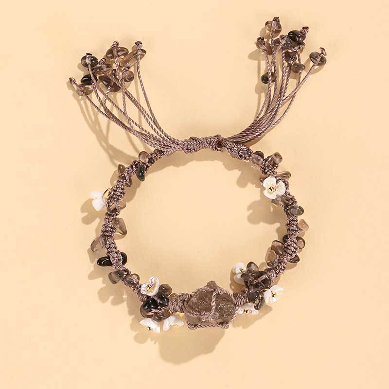Flower Female Niche High Sense Hand Woven Rope Bracelets