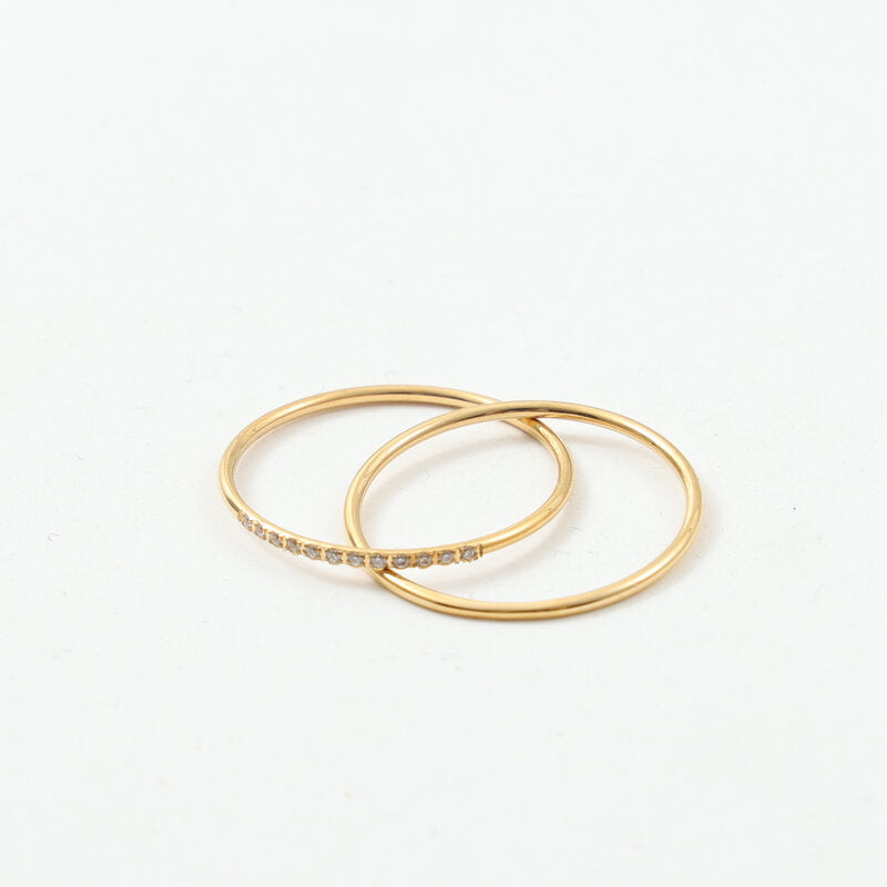 Seamless Double Fine Rhinestone Titanium Steel Bracelets