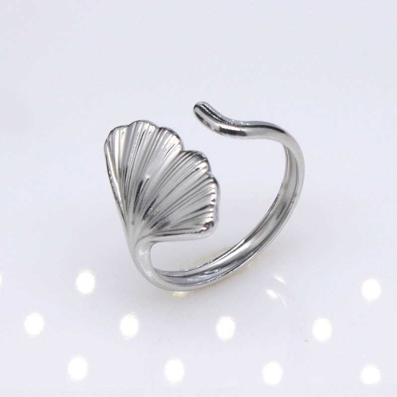 Women's & Men's Open Stainless Steel Type Adjustable Geometric Rings