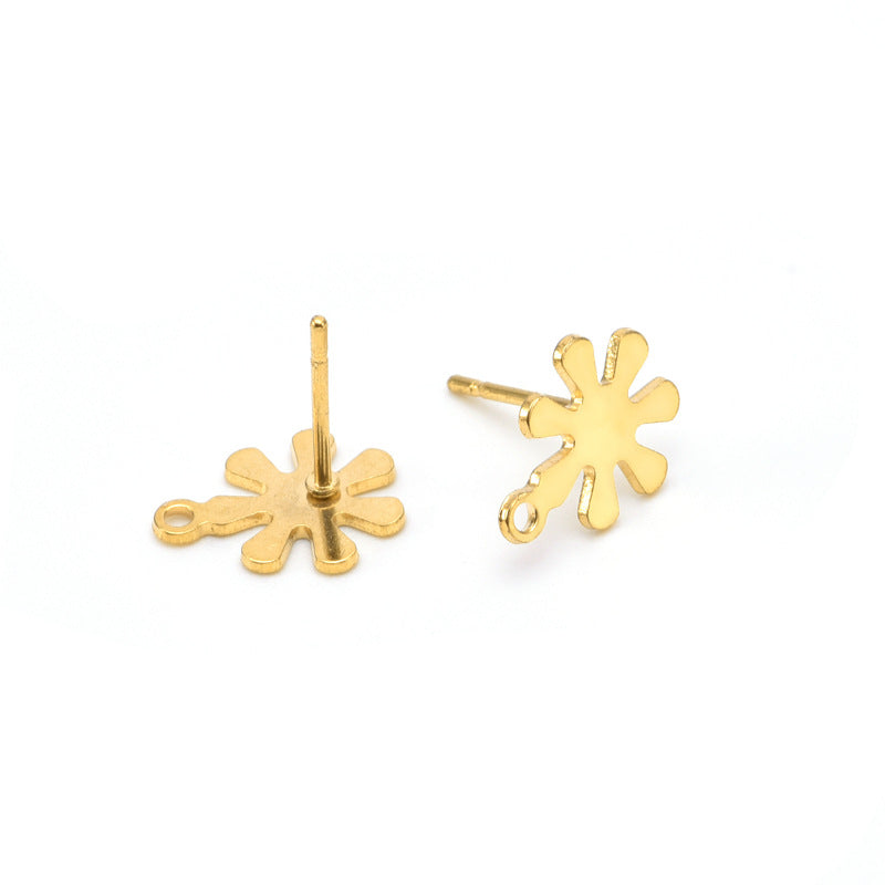 Steel Little Daisy With Hanging Female Earrings