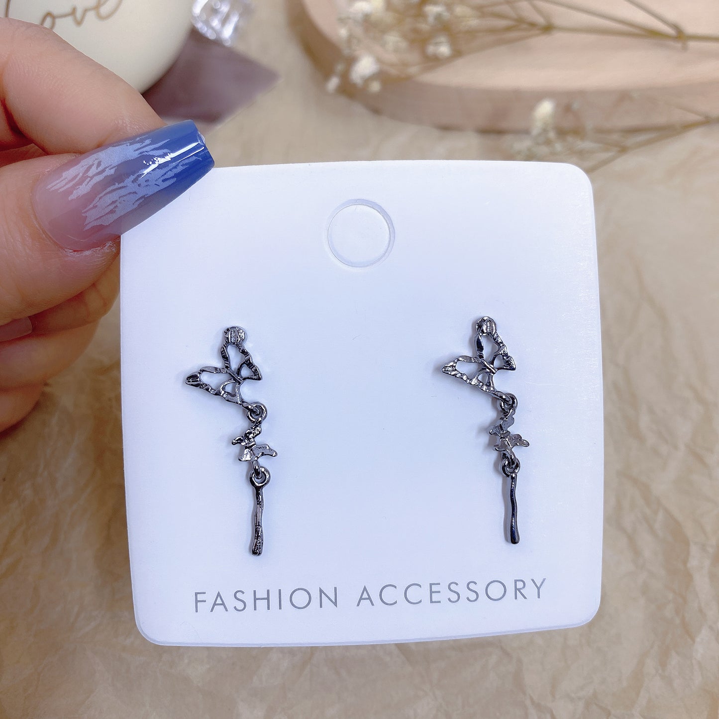 Needle Simple Exquisite Plain Ear Cute Earrings