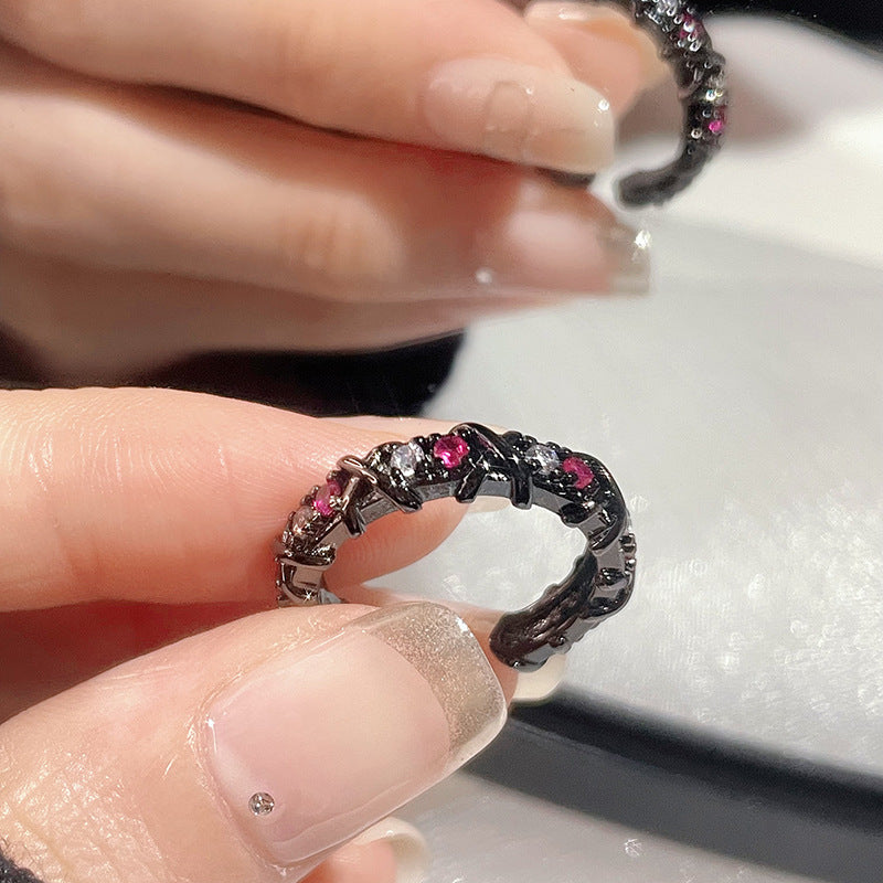 Diamond Zircon Special Interest Light Luxury Versatile Rings