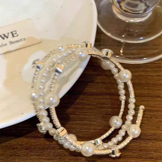 Rhinestone Pearl Light Luxury Minority High-grade Exquisite Bracelets