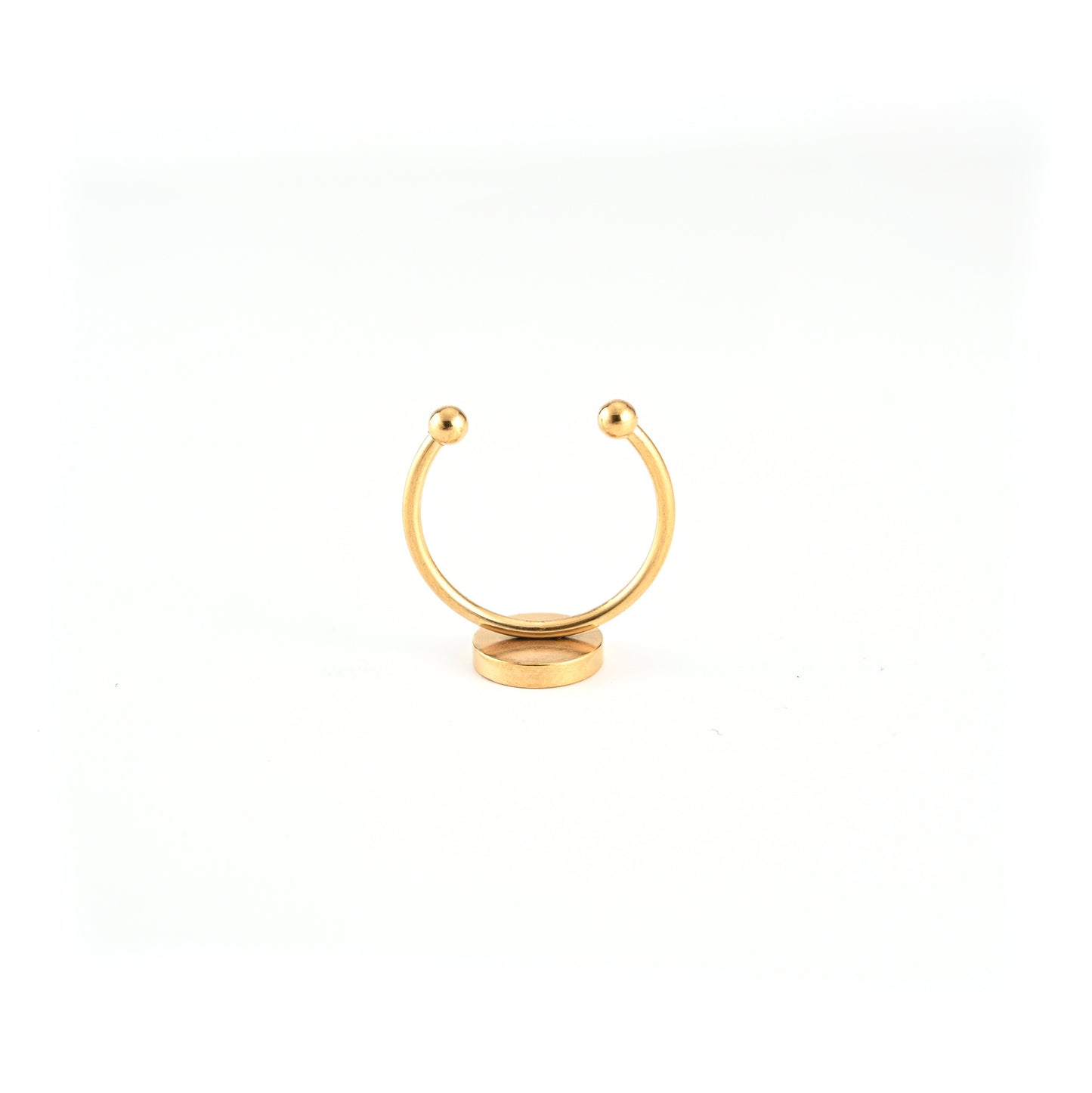 Stainless Steel Ornament Accessories Natural Stone Rings