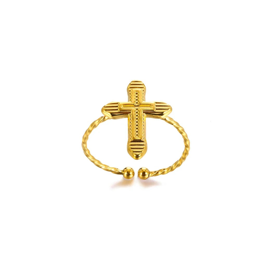 Open Niche Creative Hollow Daily Wear Couple Ring