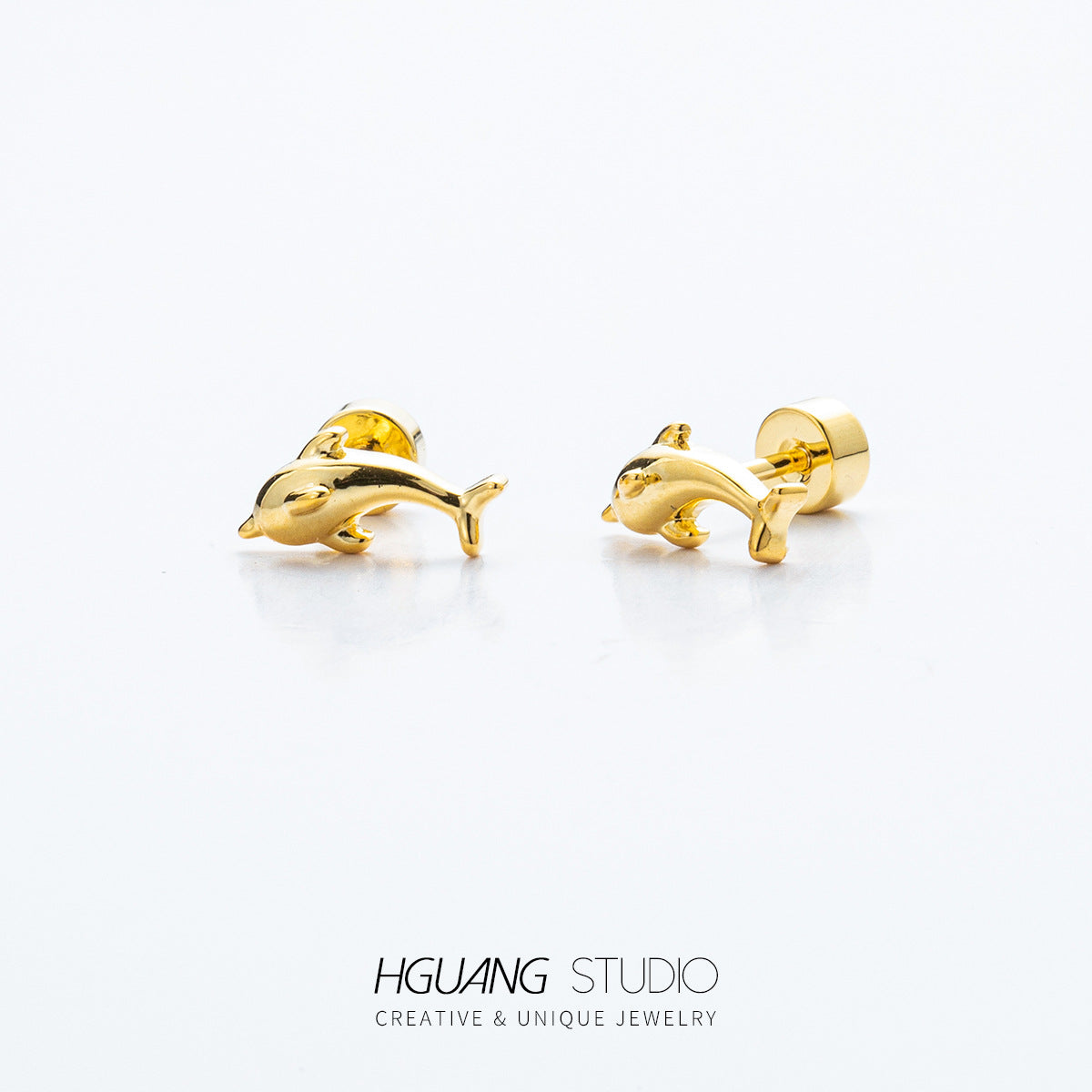 Gold Ear Bone Cheese Candle Balloon Earrings