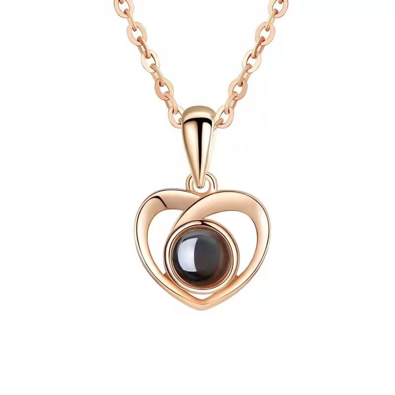 Pure Copper Titanium Steel Chain Love Necklaces