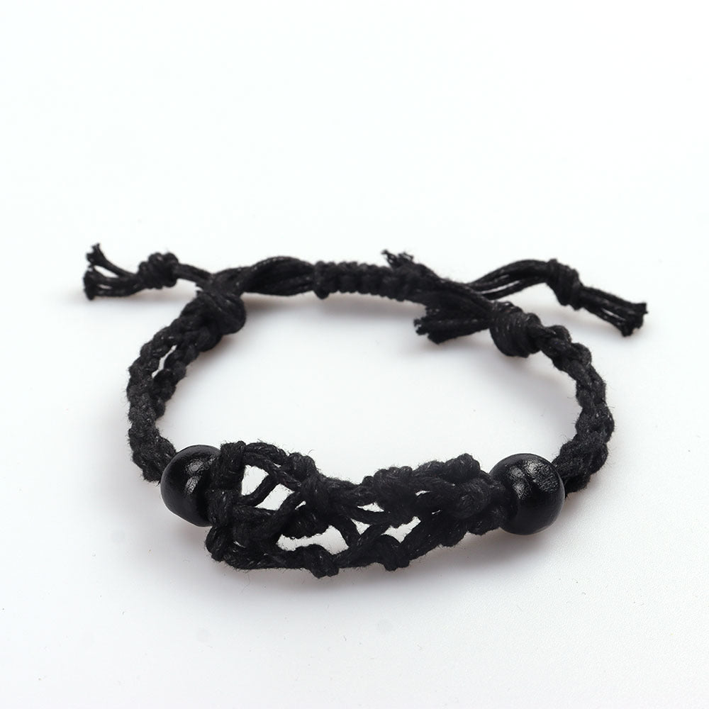 Women's Weave Natural Stone Rope Net Bag Necklaces