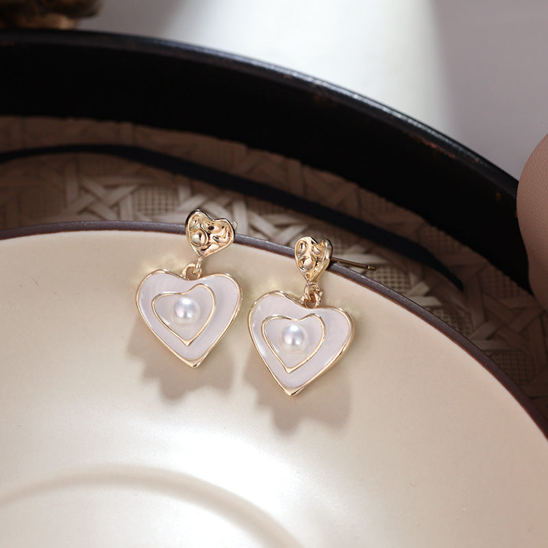 Style Vintage Court Dripping Oil Flower Earrings