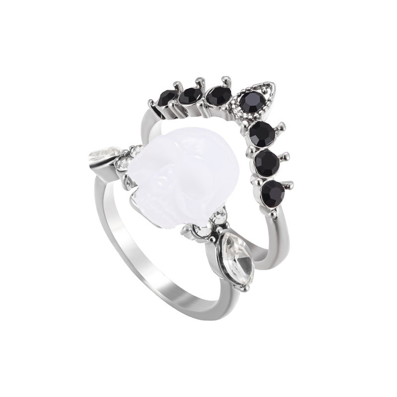 Women's Crown Skull Personality Fashion Style Ornament Rings