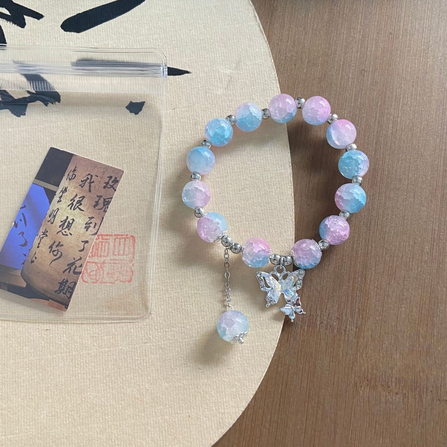 Style Beaded Elastic String Sweet Colored Bracelets