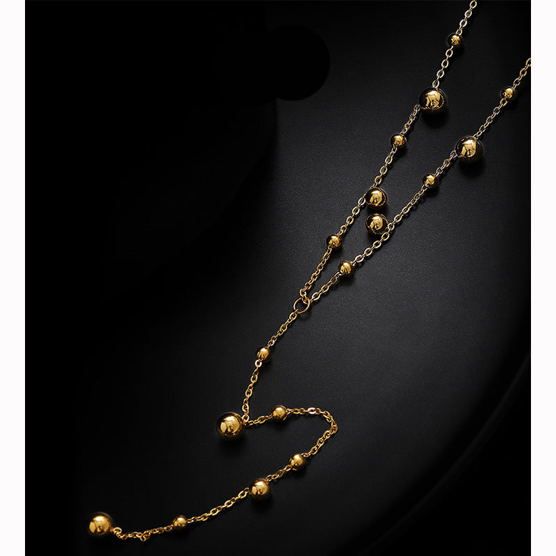 Women's Simple Graceful High-grade Gold Tassel Cold Style Necklaces