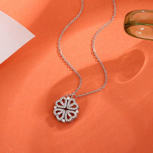 For Multiple Ways To Wear Fully Jeweled Loving Necklaces