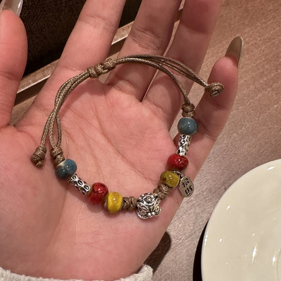 Niche Retro Chinese Beaded Handmade Stall Bracelets