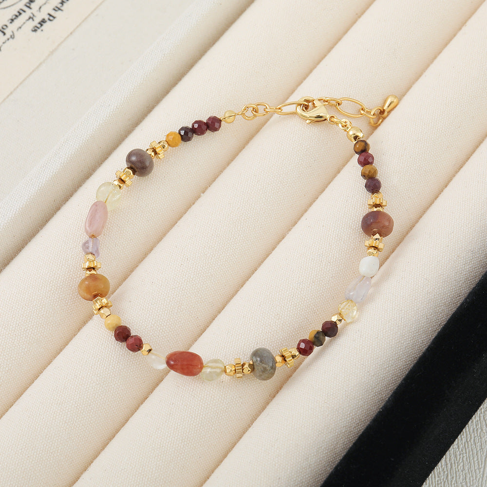 Egg Yolk Stone Mixed Color Light Luxury Necklaces