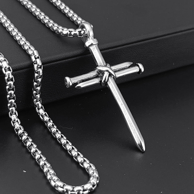 Titanium Steel Long Sweater Stainless Hip Hop Necklaces