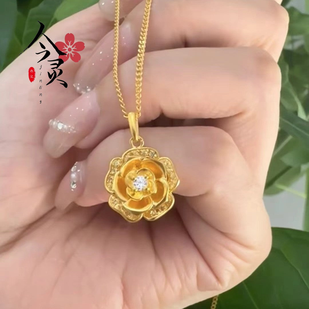 Gold Audrey Rose Female Vietnam Sand Fashion Rings