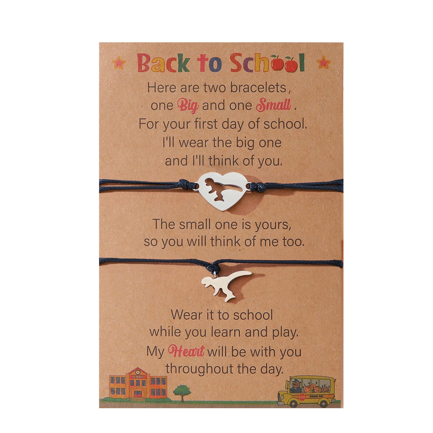To School Creative Stainless Steel Little Bracelets