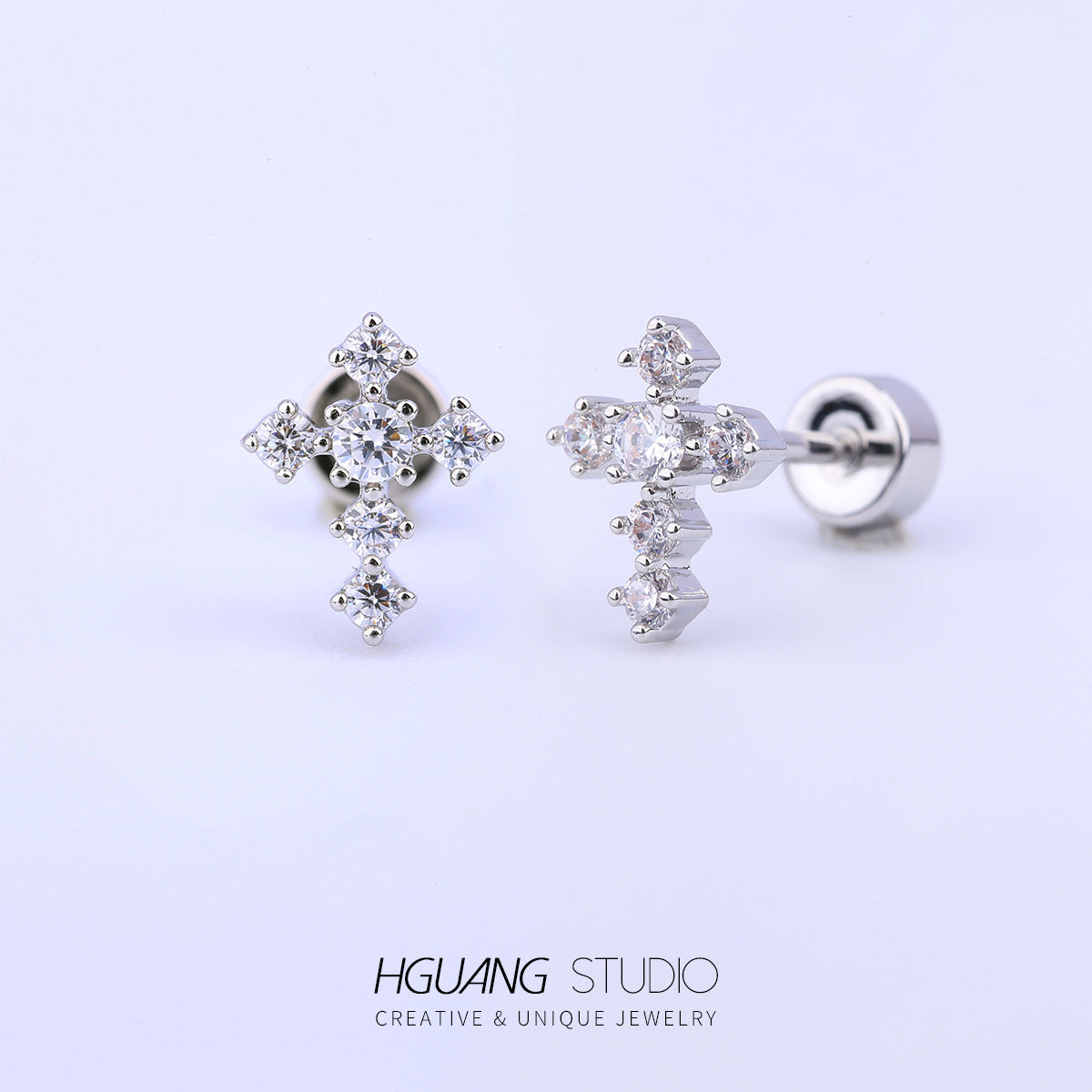 Micro Inlaid Zirconium Ear Bone Zircon Earrings