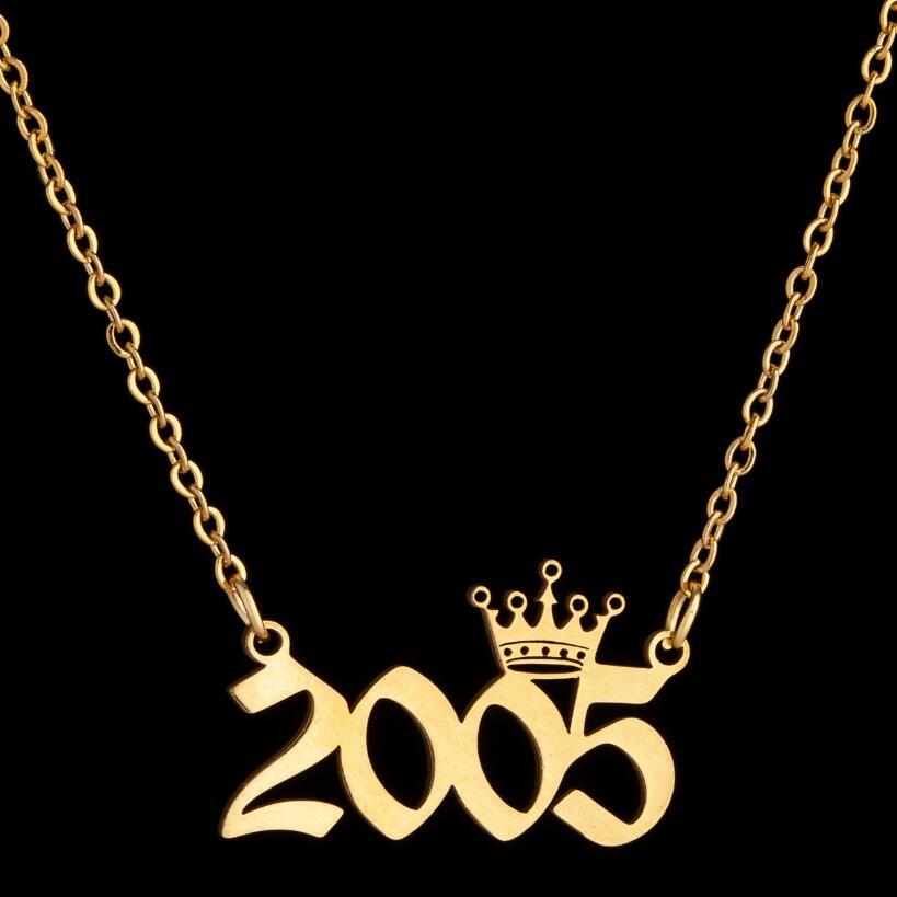 Women's Wind Lucky Digital Angel Clavicle Chain Necklaces