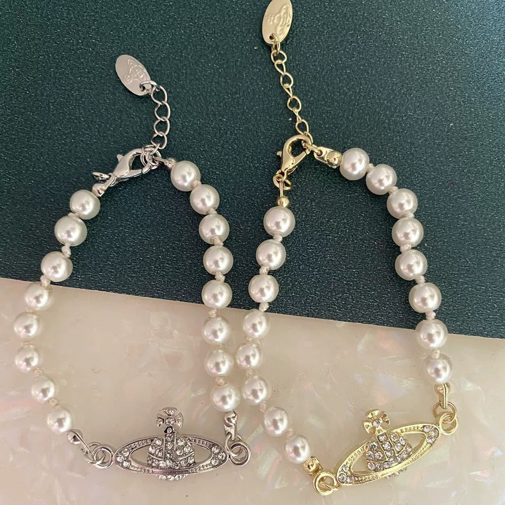 Mother Of The West Classic Saturn Pearl Bracelets