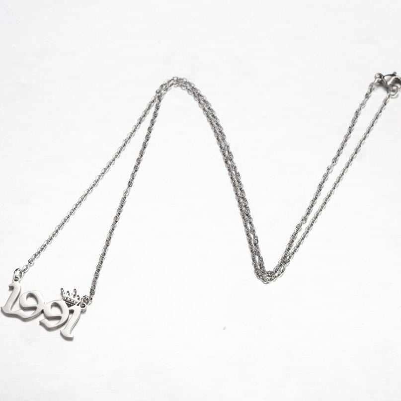 Women's Wind Lucky Digital Angel Clavicle Chain Necklaces