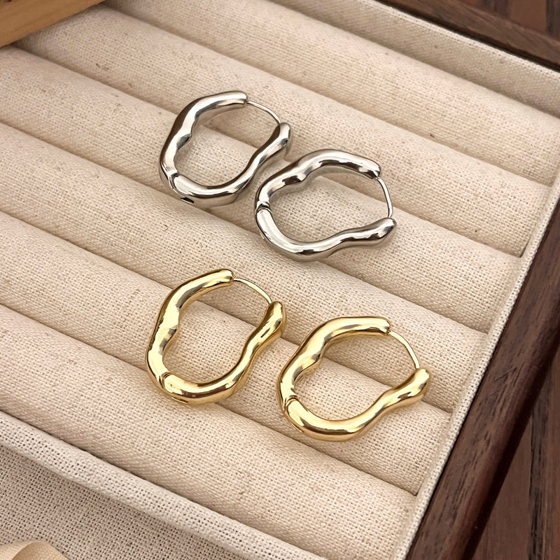 Metal Niche Cold Style Simple Ear Earrings