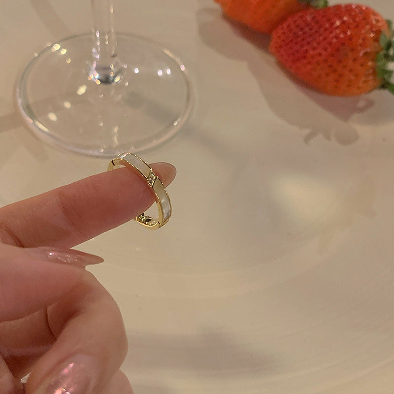 Special Interest Light Luxury Sense Open Fashion Personality Pearl Rings