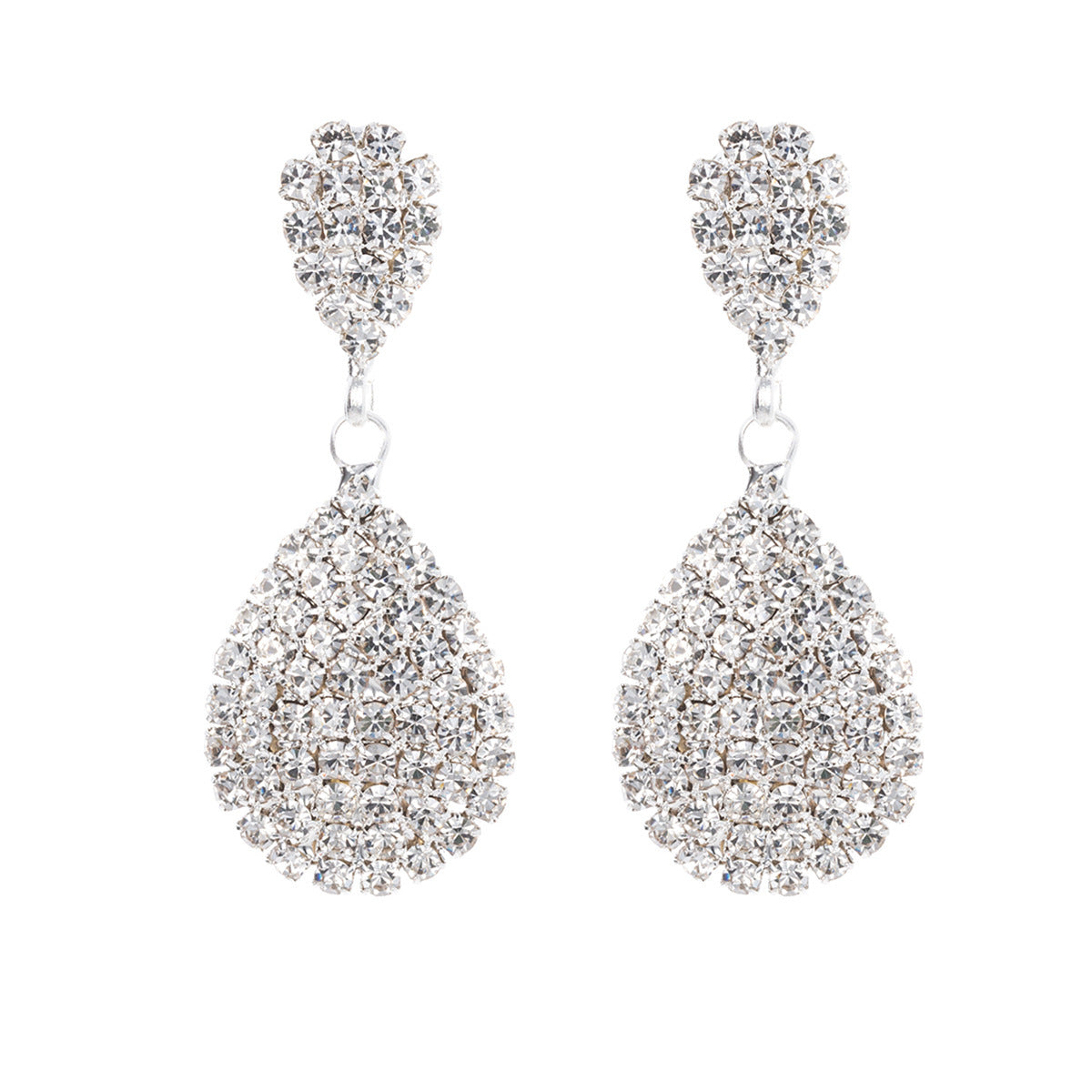 Diamond Claw Chain Water Drop Ear Fashion Earrings