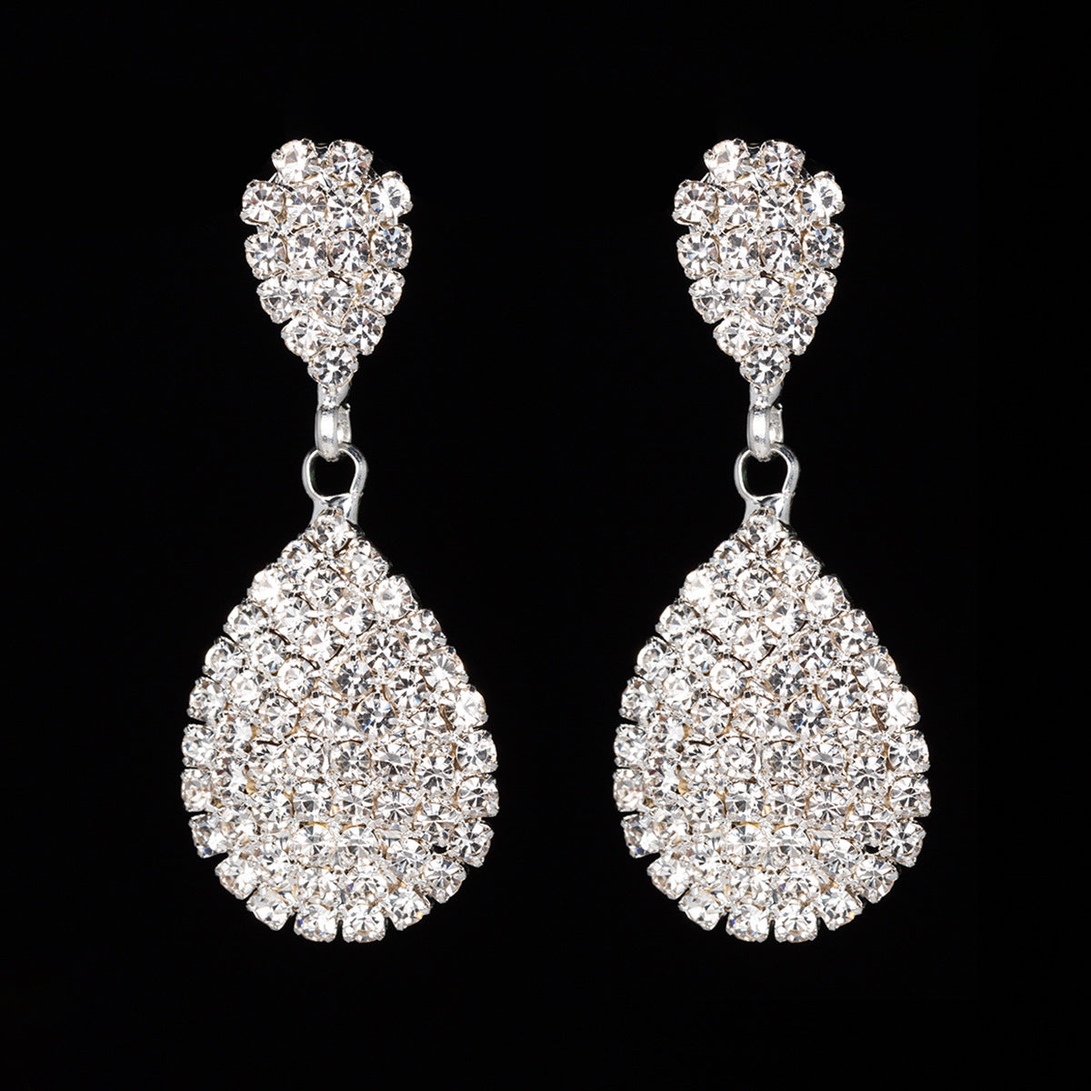 Diamond Claw Chain Water Drop Ear Fashion Earrings