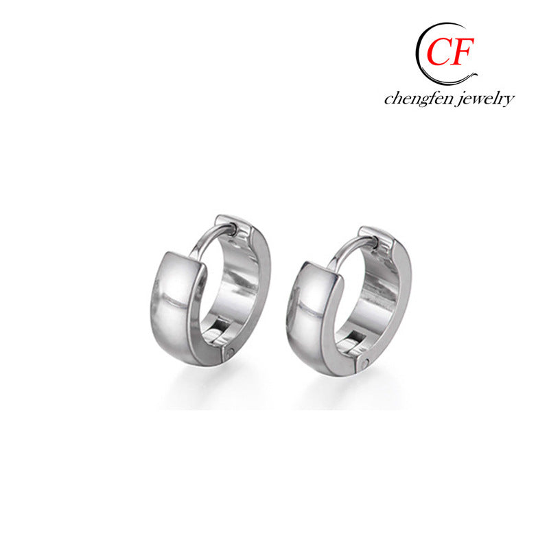 Titanium Steel Metal Fashion Trend Stainless Earrings