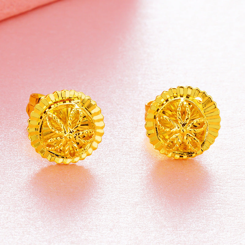 Mixed Gold-plated Korean Lace Hot Gold Earrings