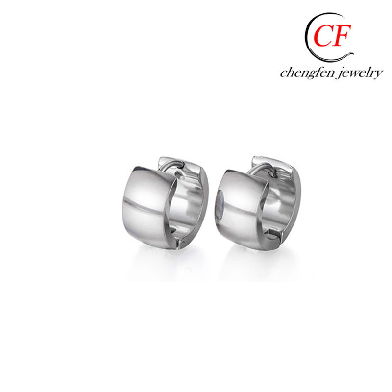 Titanium Steel Metal Fashion Trend Stainless Earrings