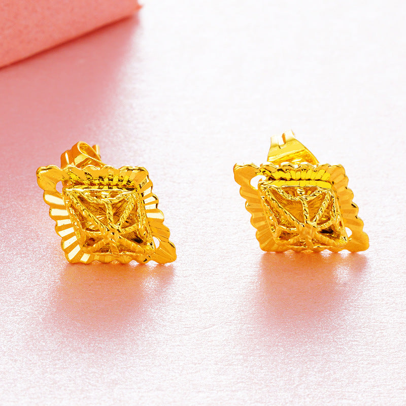 Mixed Gold-plated Korean Lace Hot Gold Earrings