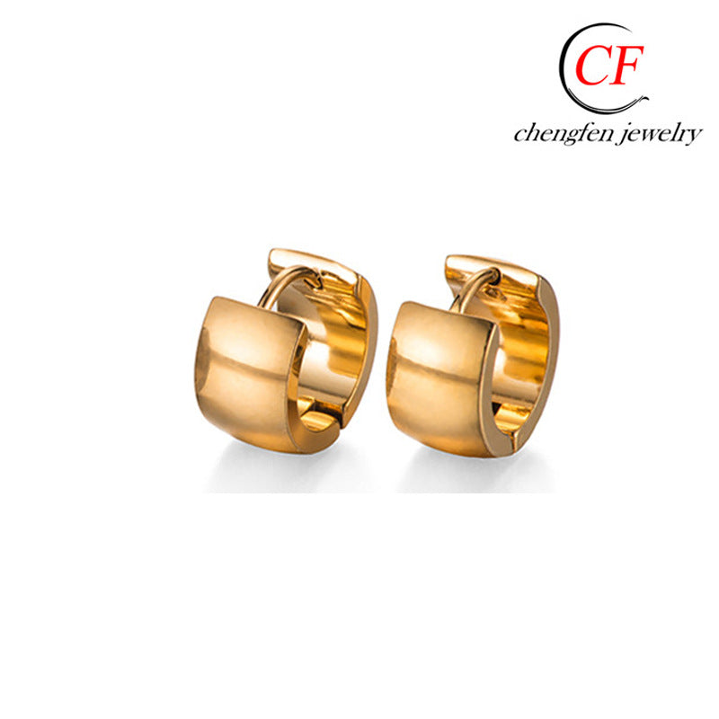 Titanium Steel Metal Fashion Trend Stainless Earrings